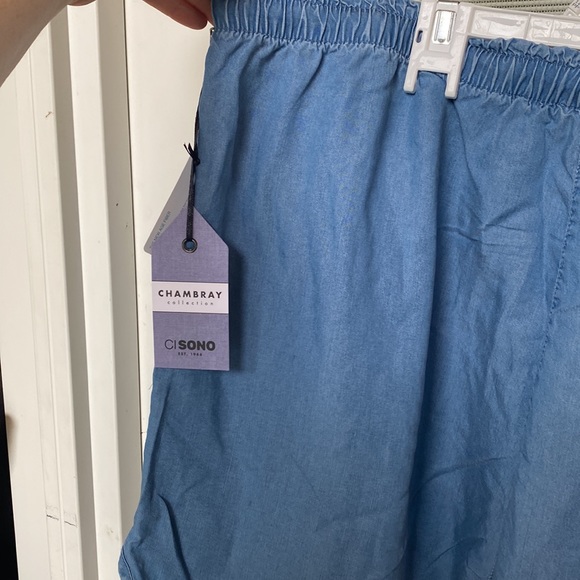 NWT Ci Sono Clothing Size 3X Chambray Shorts - Picture 15 of 17